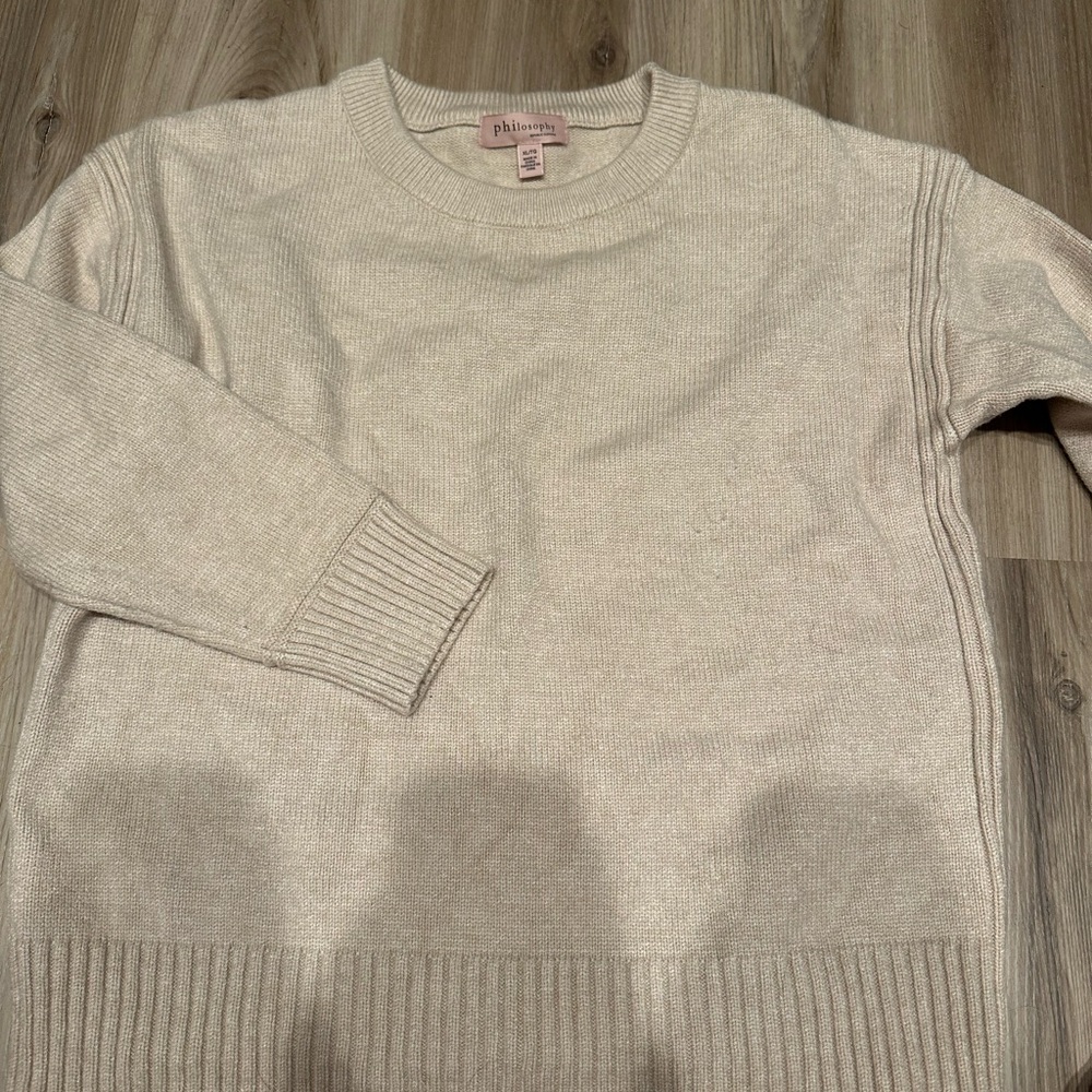 Philosophy Cream Women's Crewneck Sweater